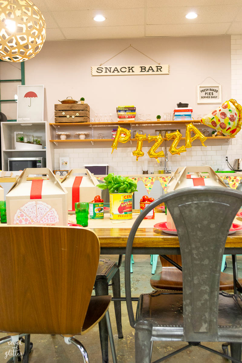 Host a Pizza Making Party! table setting