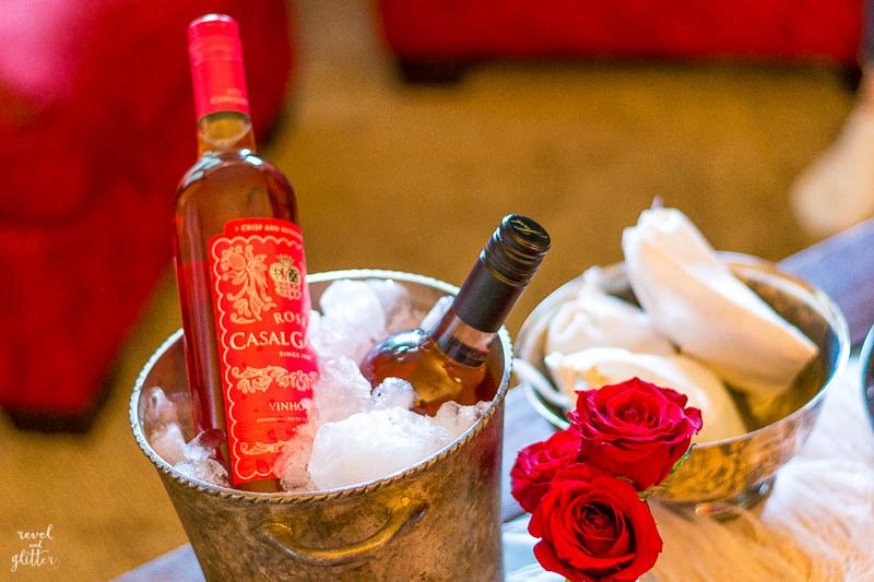 A Roses and Rosé Soiree; bucket o wine