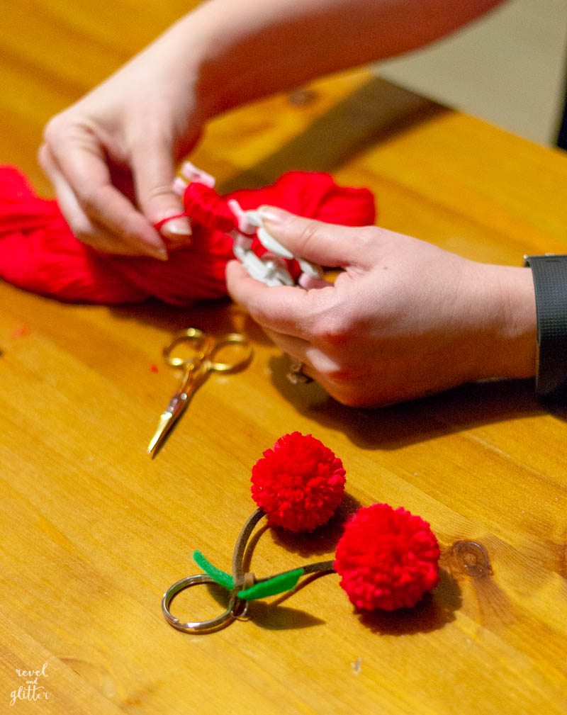 A Roses and Rosé Soiree; cherry keychain craft