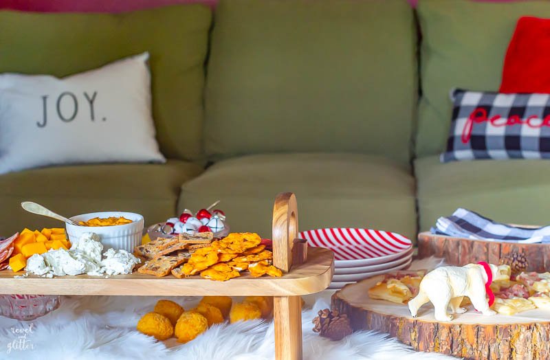 Host a Holiday Open House with Coca Cola; Christmas couch