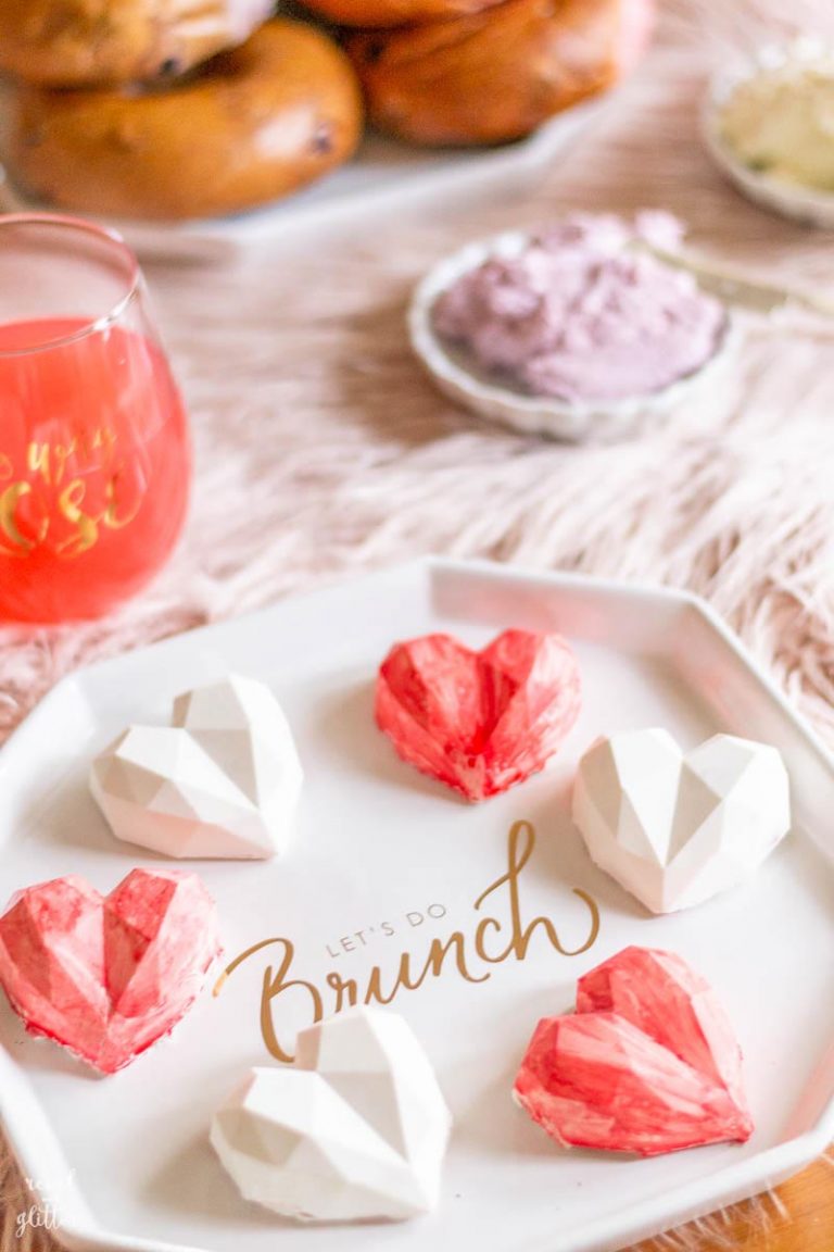 Galentine's Day Brunch; cake gems