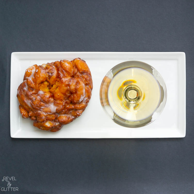 Wine and Doughnut Pairings To Try for National Doughnut Day; chenin blanc and apple fritter