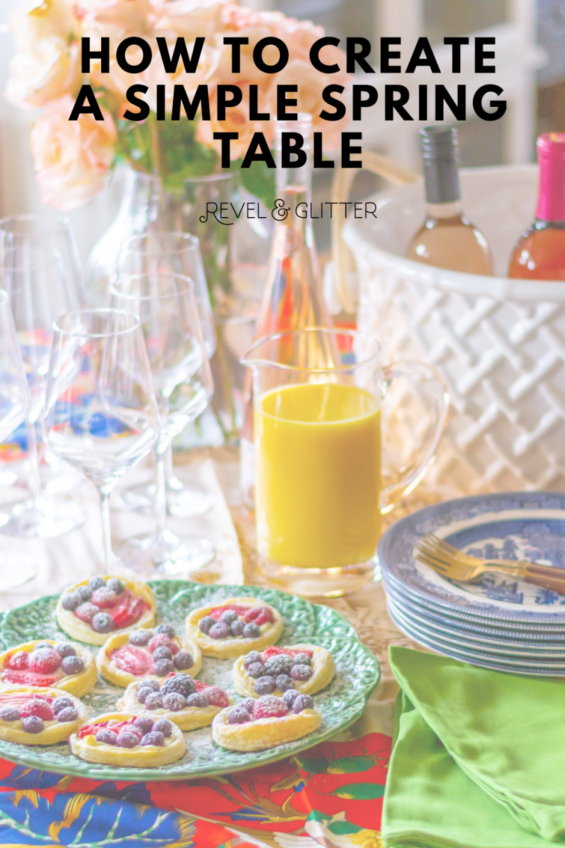 Google Spring Table How to Style A Simple Spring Tabletop - Revel and Glitter