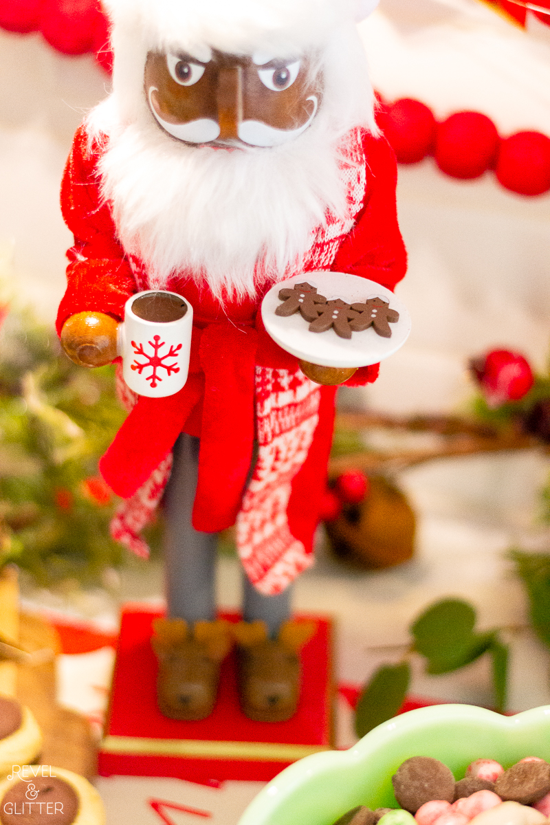 Create an Easy Christmas Movie Watch Party - Cookies with Santa nutcracker