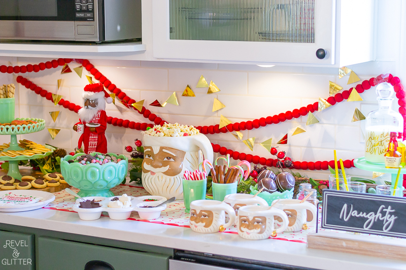 Create an Easy Christmas Movie Watch Party - full countertop