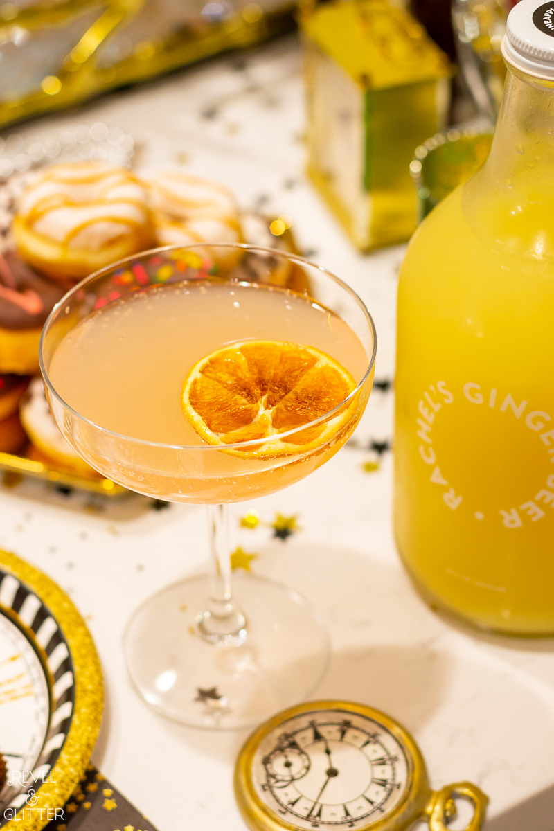 How to create an easy champagne bar for New Year's Eve; Spicy Pineapple Spritzer