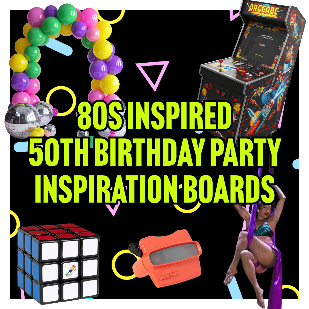 80s-inspired 50th-birthday inspiration