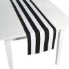 Black & White Striped Table Runner